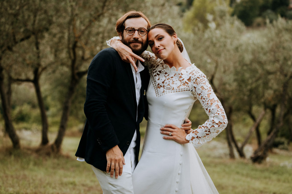 séance de couple pendant le mariage en Toscane